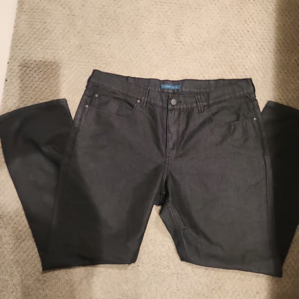 NEW Perry Ellis black denim , Slim Fit pants. 40?